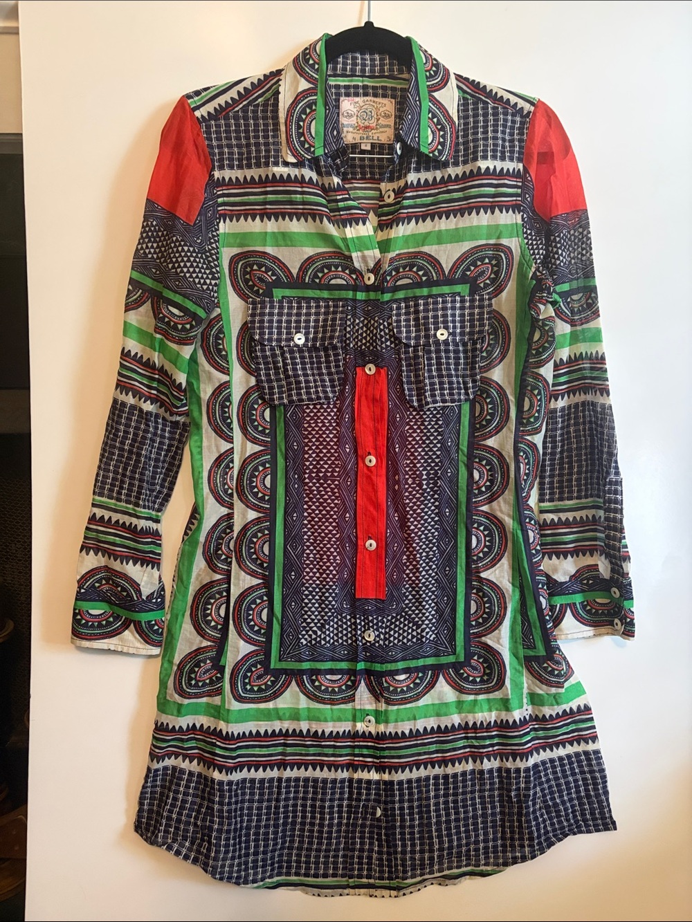 Fine Garments by Bell Abstract Print Dress Woman's Size S Small